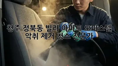 청주 정북동 빌라, 아파트, 오피스텔 악취 제거 청소 전문가
